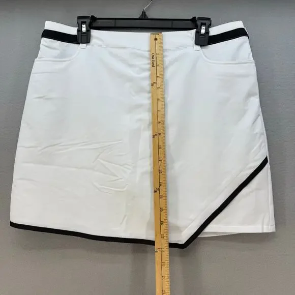 N'Vo by Lanctot Skort Women's 10 Size White Black Golf Skort Pickleball Golf EUC - Picture 12 of 13